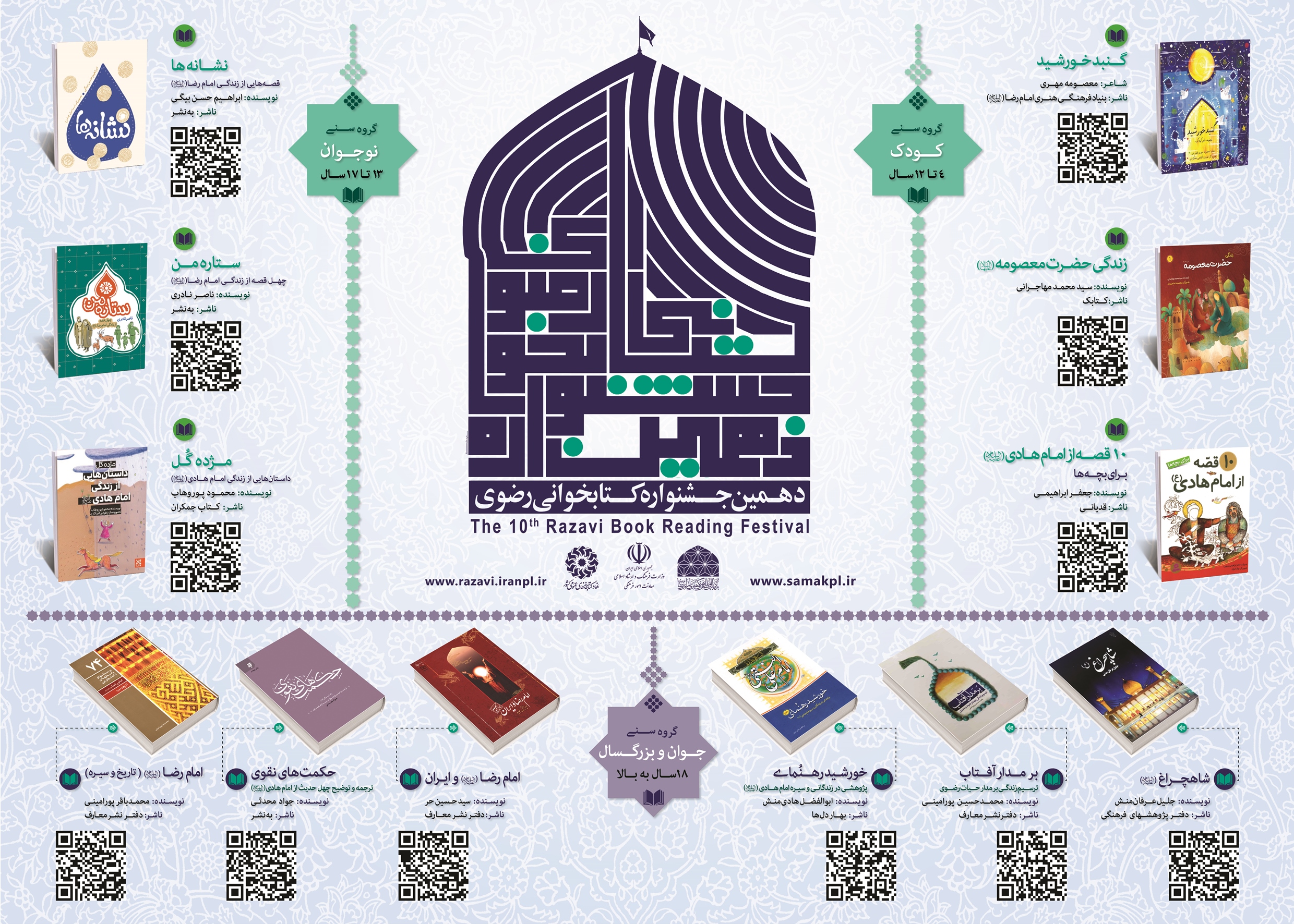 اینفوگرافی/ معرفی منابع دهمین جشنواره کتابخوانی رضوی