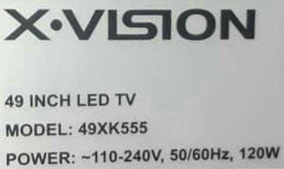 تعمیرات تلویزیون ایکس ویژن 49XK555