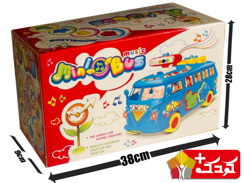 اسباب بازی مینی بوس موزیکال جای گذاری مدل  2204   