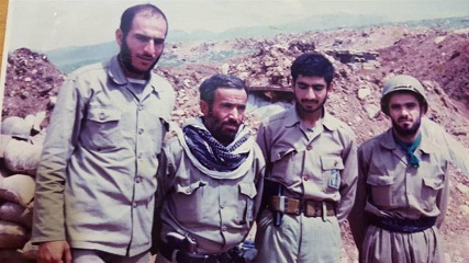 عبدالصاحب مرایی و همرزمان در ارتفاعات رشن