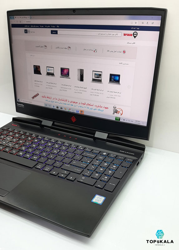 لپ تاپ استوک اچ پی مدل Hp OMEN Gaming 15X با مشخصات CPU Core i5 9300H-RAM 16GB DDR4-HARD 128GB SDD and 1TB HDD-GPU 6GB nVidia RTX 2060 - تاپس کالا - laptop-stock-HP-model-Omen-gaming-15X-CPU-Core-i5-9300H-RAM-16GB-DDR4-HARD-128GB-SDD-and-1TB-HDD-GPU-6GB-nVidia-RTX-2060