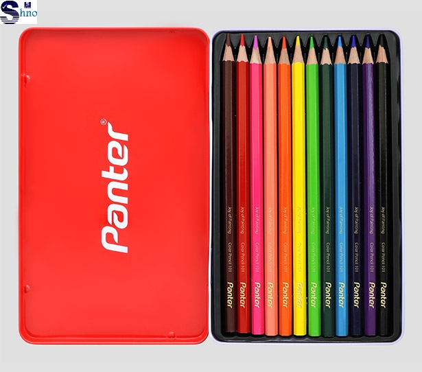 مداد رنگی 12 رنگ پنتر جعبه فلزی کد MCP 101 – 12