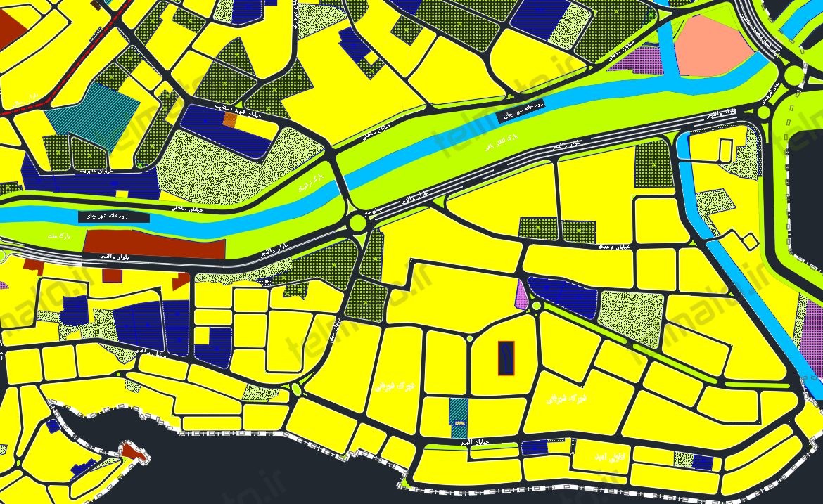 دانلود نقشه اتوکد و طرح تفضیلی شهر ارومیه با فرمت DWG + فایل آماده